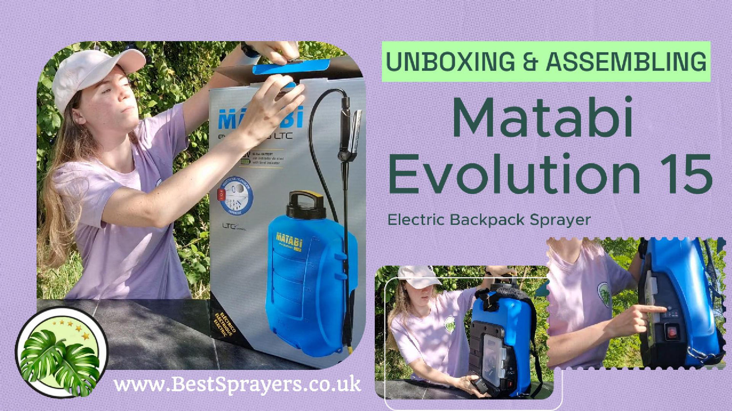 electric backpack sprayer assembly video