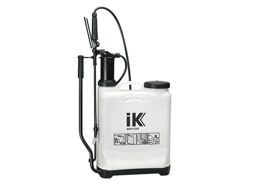 our IK backpack sprayer with a 12 litre fill capacity and 3 bar maximum working pressure