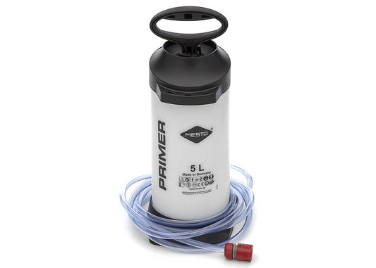 photo of our 5 litre dust suppression tank that supplies water to cutting & drilling machines in order to stop dust.