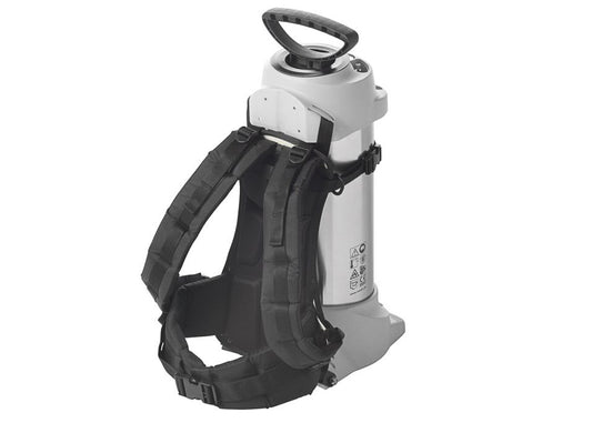 backpack to carry metal sprayer. padded shoulder straps and belt