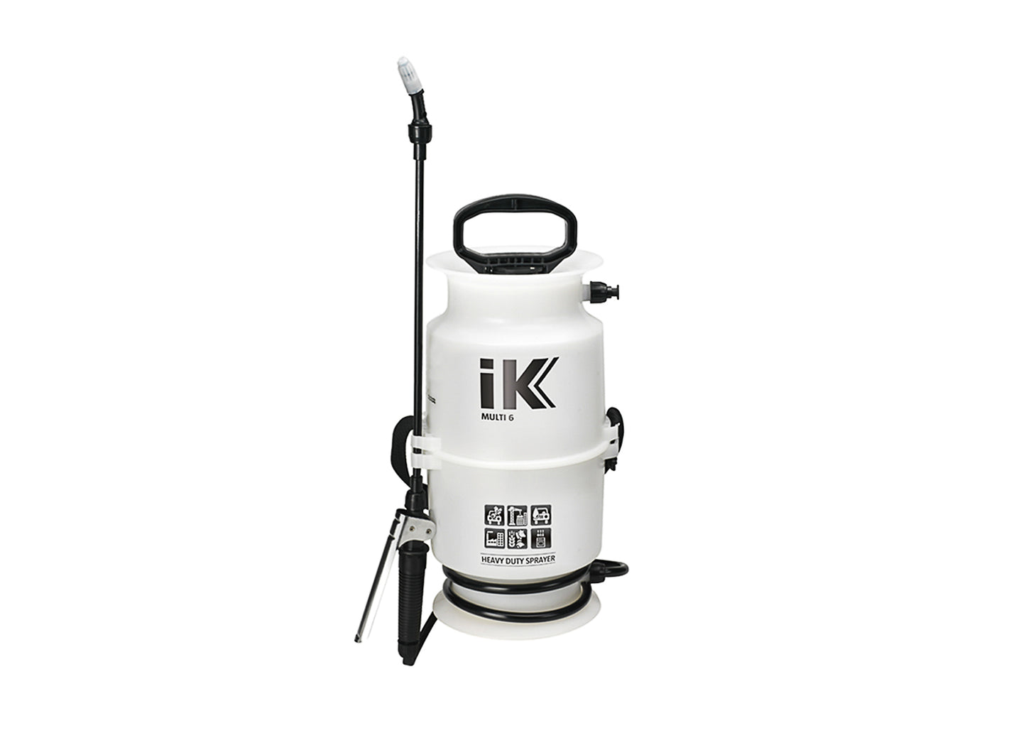 IK sprayer with 6 litre maximum fill and 4 litre liquid fill