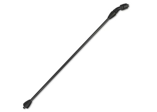 photo of the plastic spray wand and nozzle fitted with EPDM seals for use with alkaline chemical solutions. This lance will fit our range of Mesto sprayers.