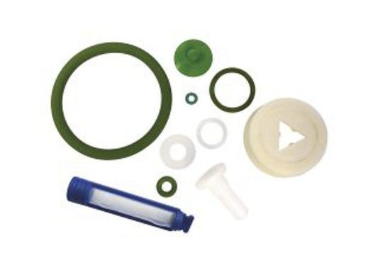 photo showing the various seals, rings and filters that are included in our spare seal pack for our range of mesto sprayers