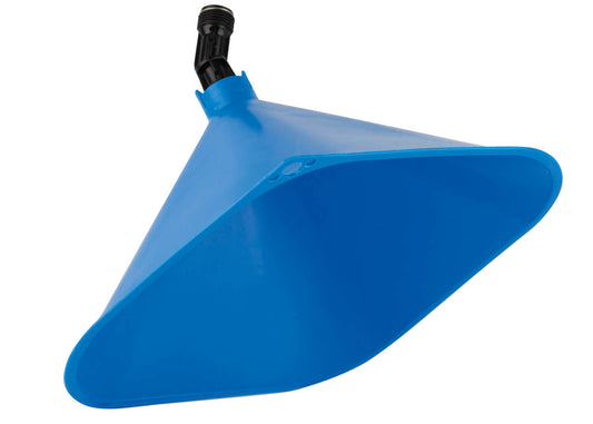 photo showing our round spray hood for our telescopic lances and electric sprayers. the hoods will reduce drift and chemical wastage