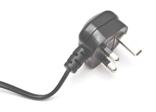 a photo of a single phase plug to illustrate to range of electric sprayers