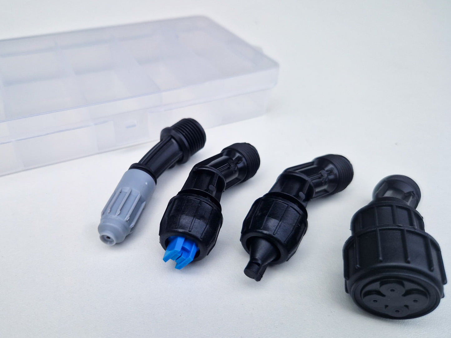photo showing the nozzle pack included with our IK electric backpack sprayer