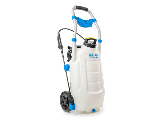 main photo of our 30 litre capacity electric sprayer with wheels