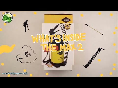 short animated video showing what is included with the MAX 2 garden sprayer